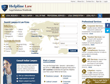 Tablet Screenshot of helplinelaw.com